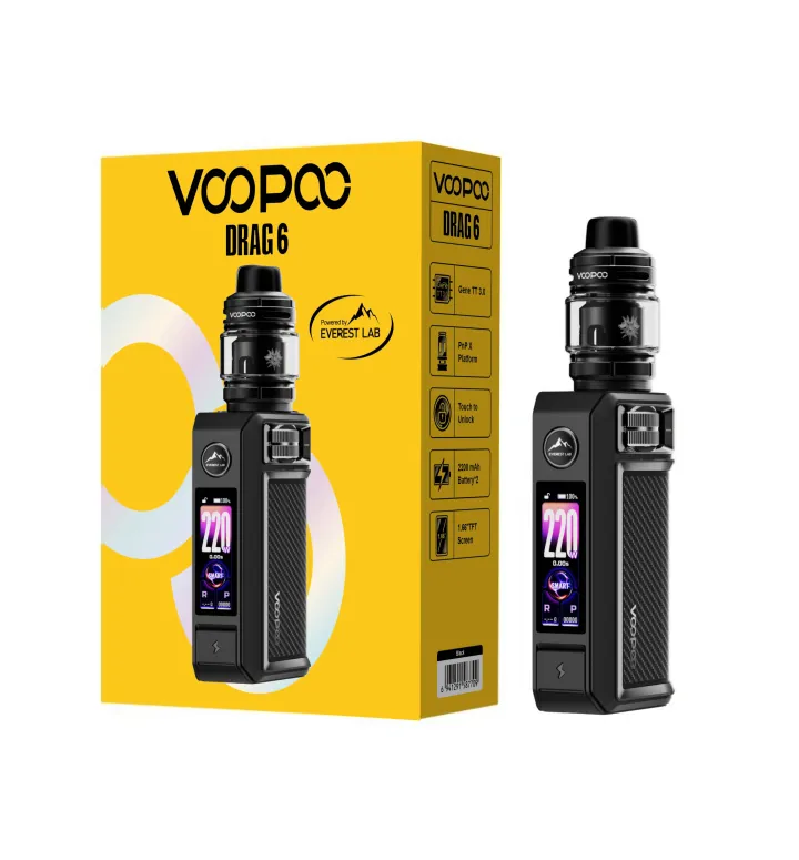 VooPoo DRAG 6 220W Kit – Best Vape Store in Indore VooPoo DRAG 6 220W Kit – Best Vape Store in Indore