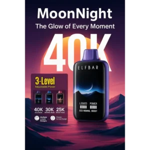 Elf Bar Moon Night 40K Strawberry Kiwi Ice – Vape Shop Indore