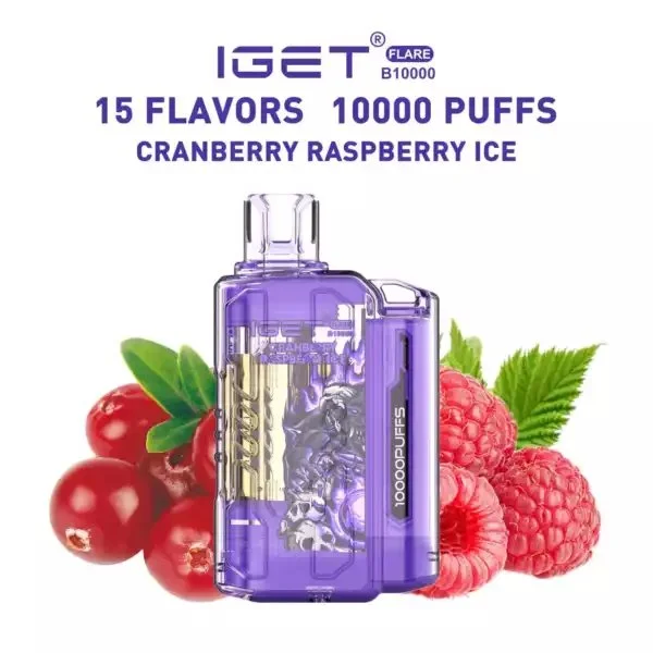IGET FLARE B10000 Cranberry Raspberry Ice – Vape Shop Indore IGET FLARE B10000 Cranberry Raspberry Ice – Vape Shop Indore
